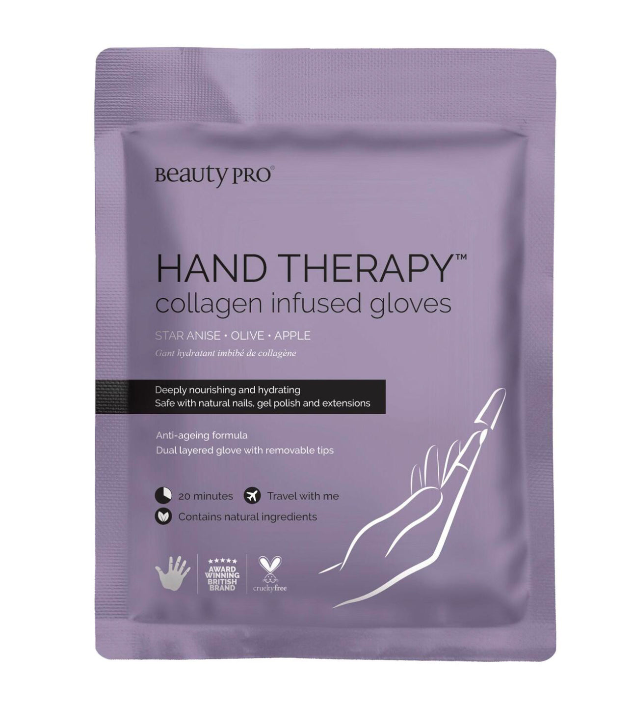 £1 DEALS BeautyPro Hand Therapy Collagen Infused Gloves
