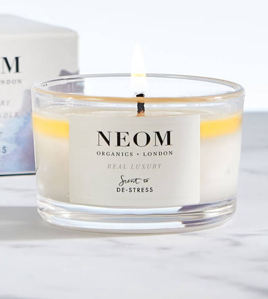 NEOM Wellbeing Real Luxury De-Stress Travel Scented Candle