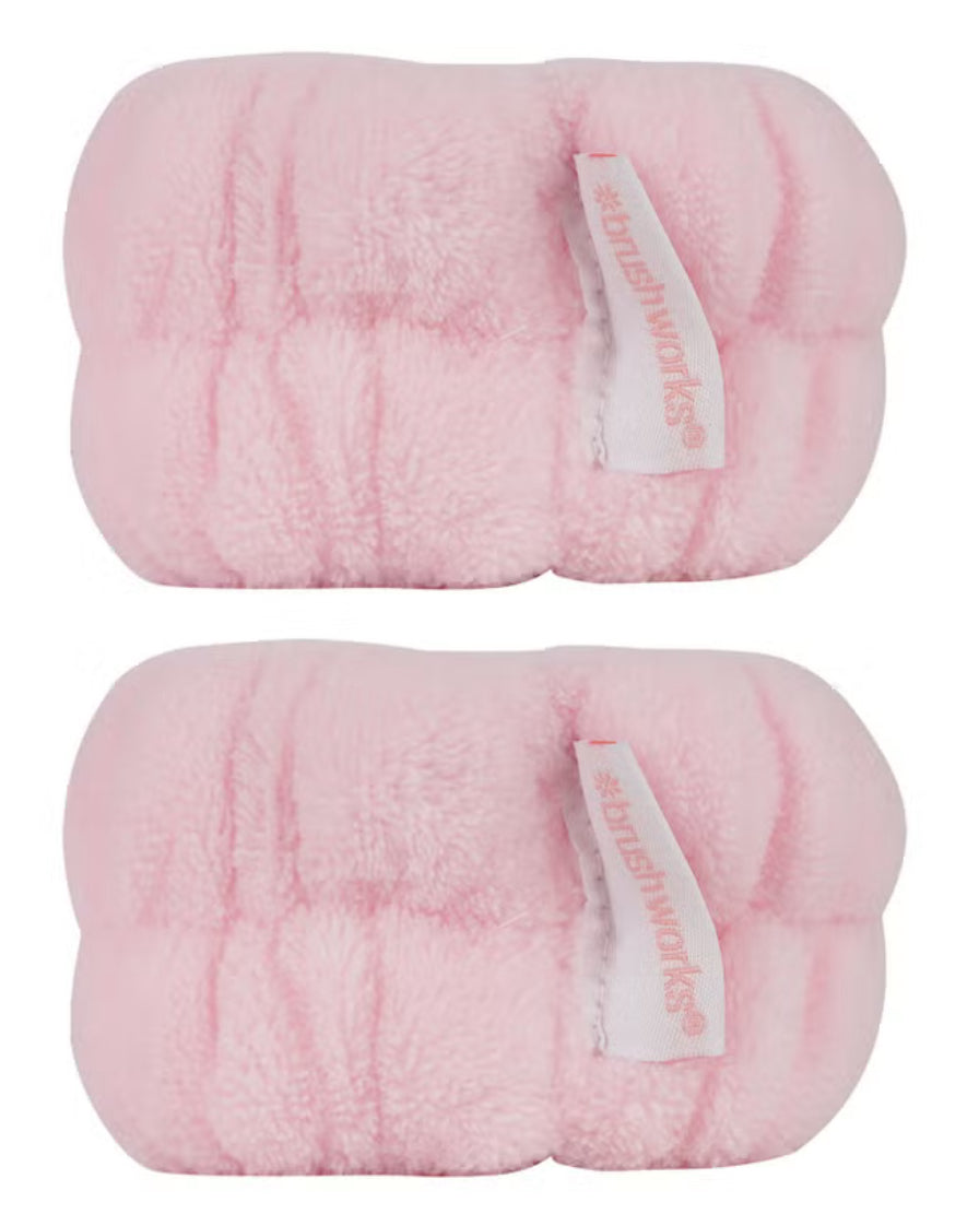 brushworks Microfibre Wrist Wash Bands - 2 Pack