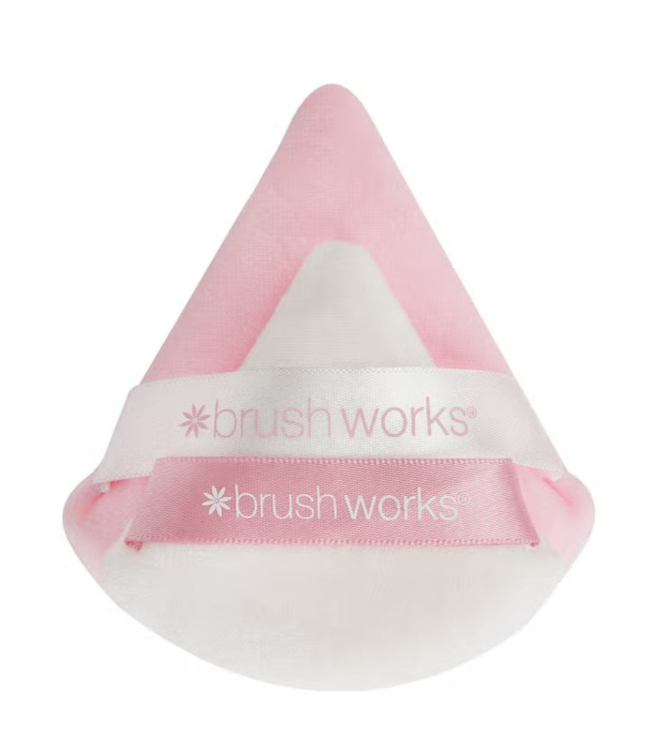 brushworks Triangle Powder Puff Duo