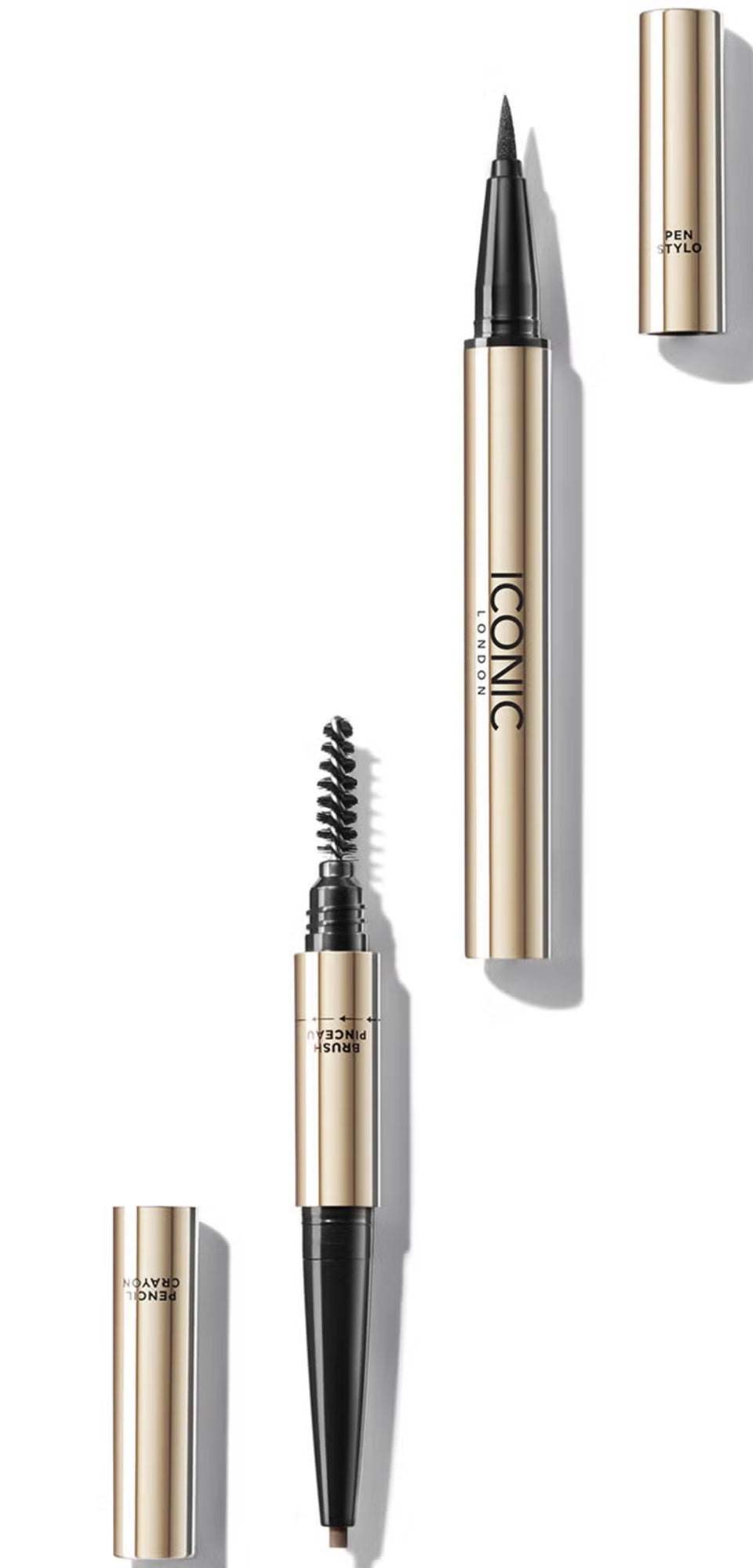 ICONIC London Triple Precision Brow Definer - Chocolate Brown