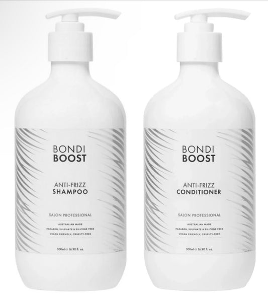 BondiBoost Anti-Frizz Shampoo & Conditioner Twin 2 x 500ml
