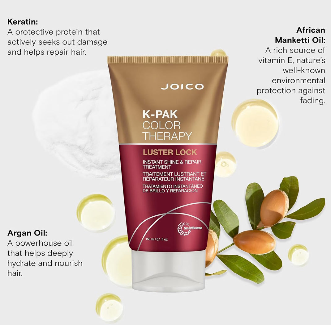 Joico K-Pak Colour Therapy Luster Lock Instant Shine and Repair Treatment 500ml (Worth £84.00)