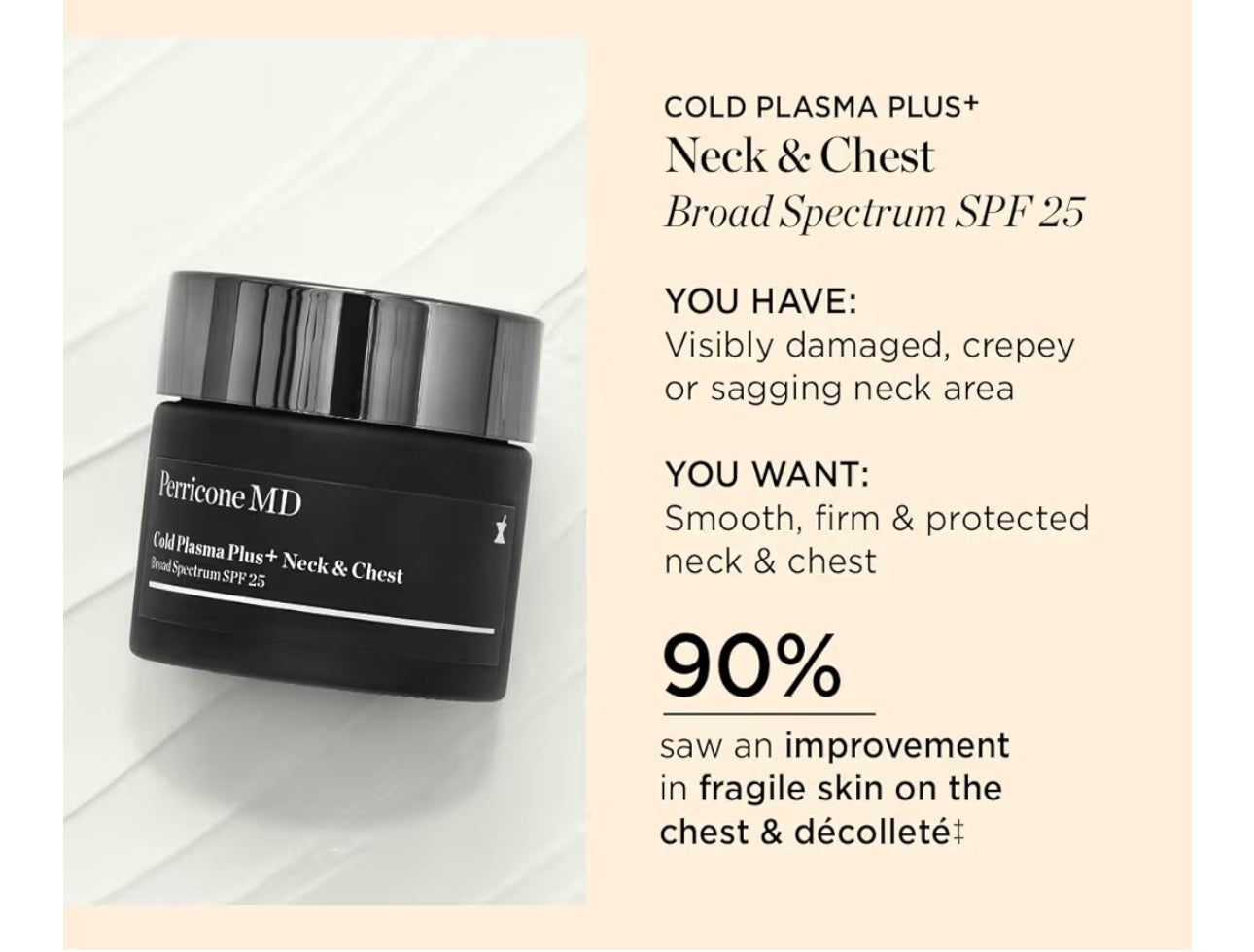 Perricone MD Neck & Body Cold Plasma Plus Neck & Chest Broad Spectrum SPF25 30ml