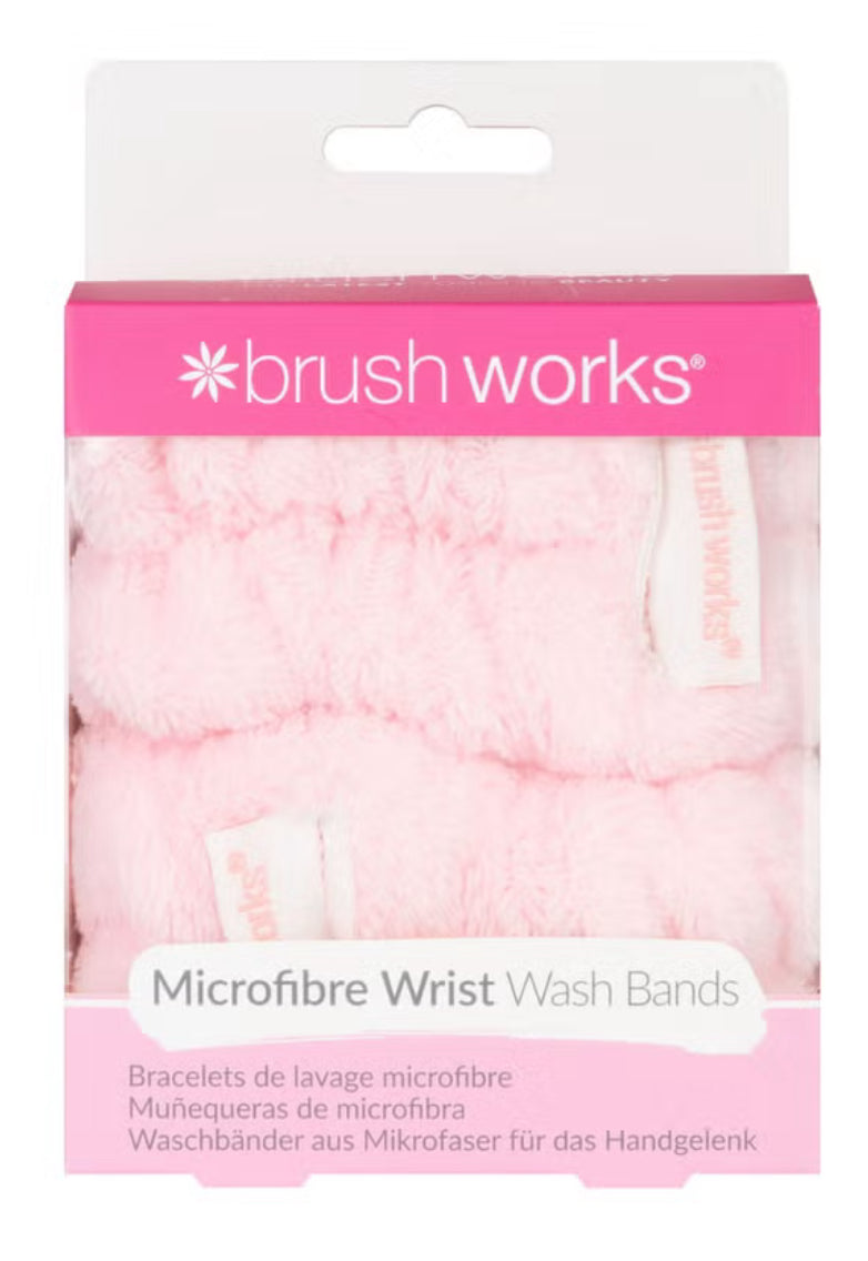 brushworks Microfibre Wrist Wash Bands - 2 Pack