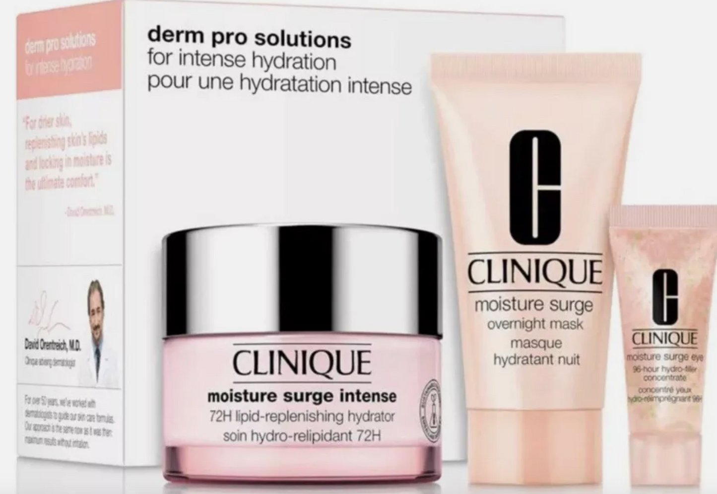 Clinique Hydrate & Glow Gift Set. Moisture Surge Trio Gift Set