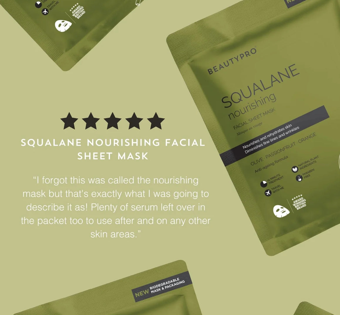 BeautyPro SQUALANE Nourishing Face Sheet Mask