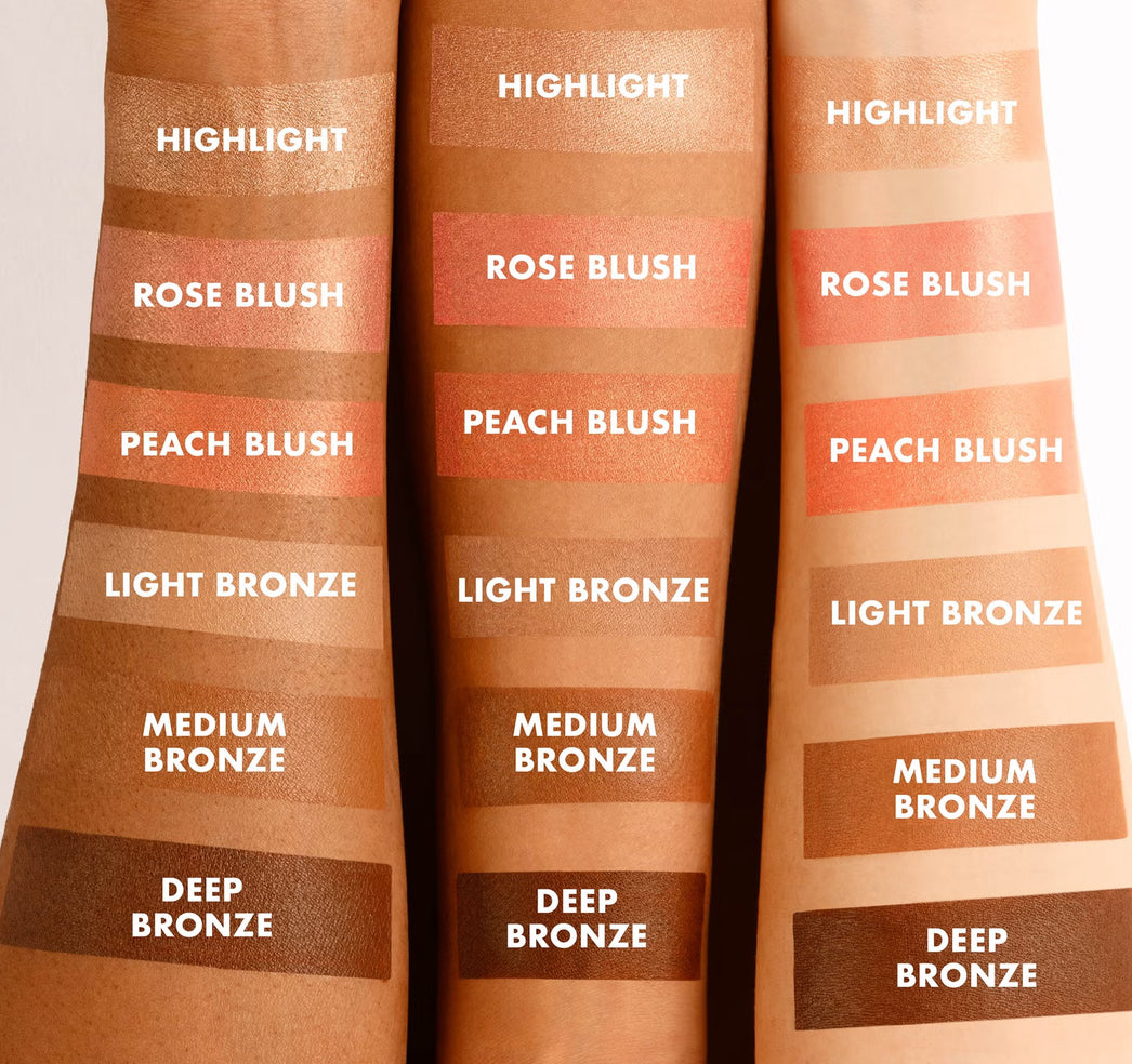 ICONIC London Multi-Use Cream Blush, Bronze and Highlight Palette