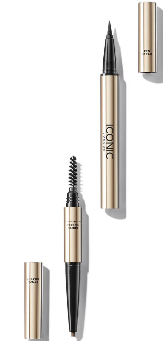 ICONIC London Triple Precision Brow Definer - Chestnut Brown
