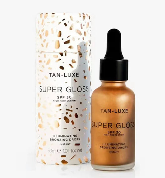 TAN - LUXE SUPER GLOSS SPF 30 ILLUMINATING BRONZING DROPS, INSTANT, 30ML