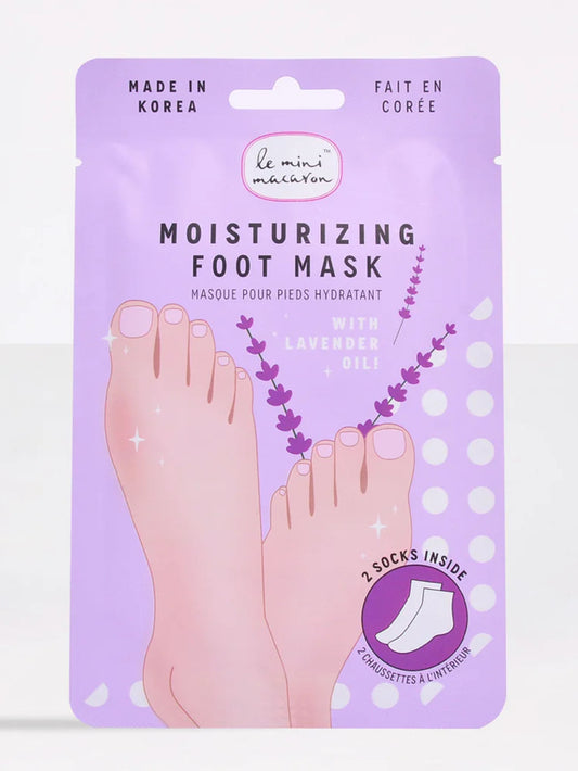 Le mini macaron Moisturizing Foot Mask - Lavender