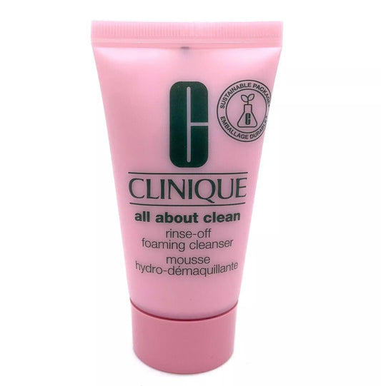 Clinique All About Clean Rinse-Off Foaming Cleanser Mousse 30ml Mini/Travel Size