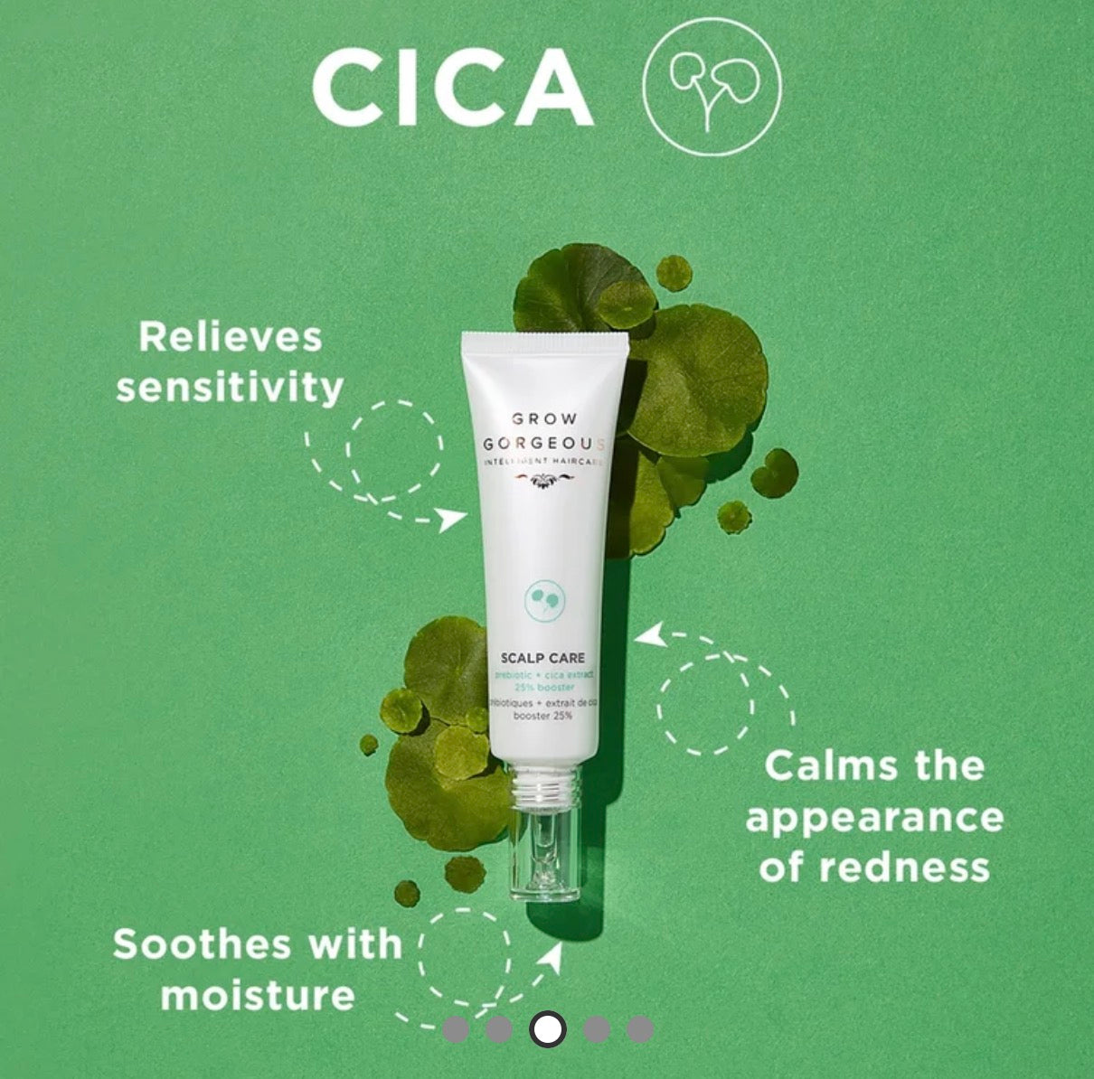 GROW GORGEOUS PREBIOTIC AND CICA EXTRACT 25% BOOSTER