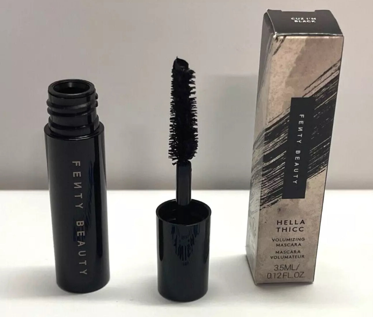 Fenty Beauty Hella Thicc Volumizing Mascara Cuz I’m Black MINI .12oz, 3.5ml