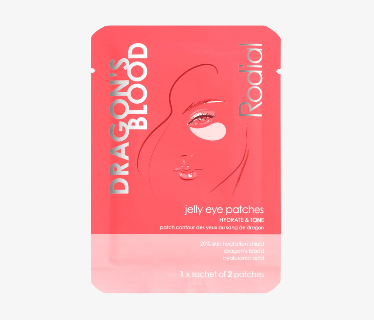 Rodial DRAGON'S BLOOD JELLY EYE MASK PATCHES INDIVIDUAL SACHET
