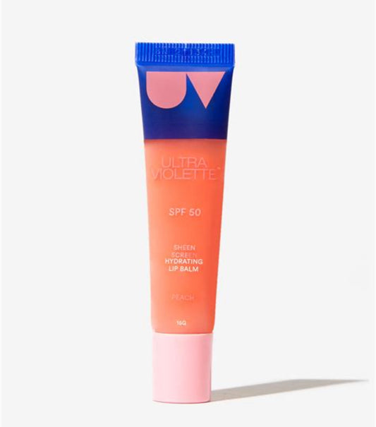 Ultra Violette Sheen Screen™ SPF 50 Hydrating Lip Balm – Peach (15 g)