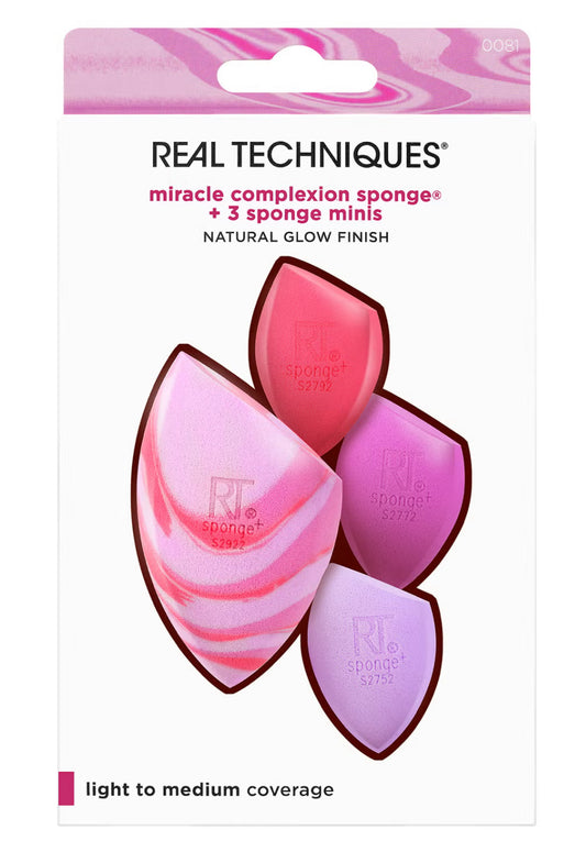 Real Techniques Berry Pop Miracle Complexion Sponge and Mini Sponges Set