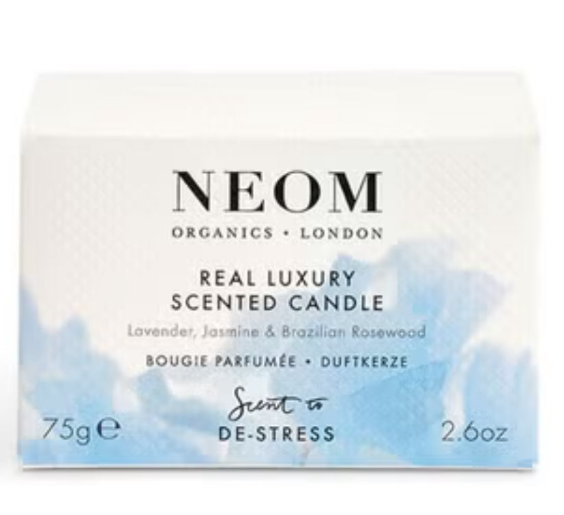 NEOM Wellbeing Real Luxury De-Stress Travel Scented Candle
