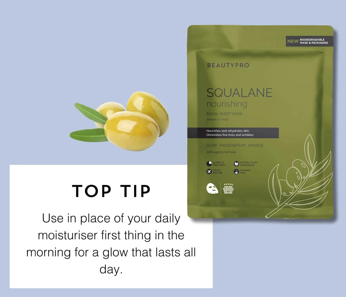 BeautyPro SQUALANE Nourishing Face Sheet Mask