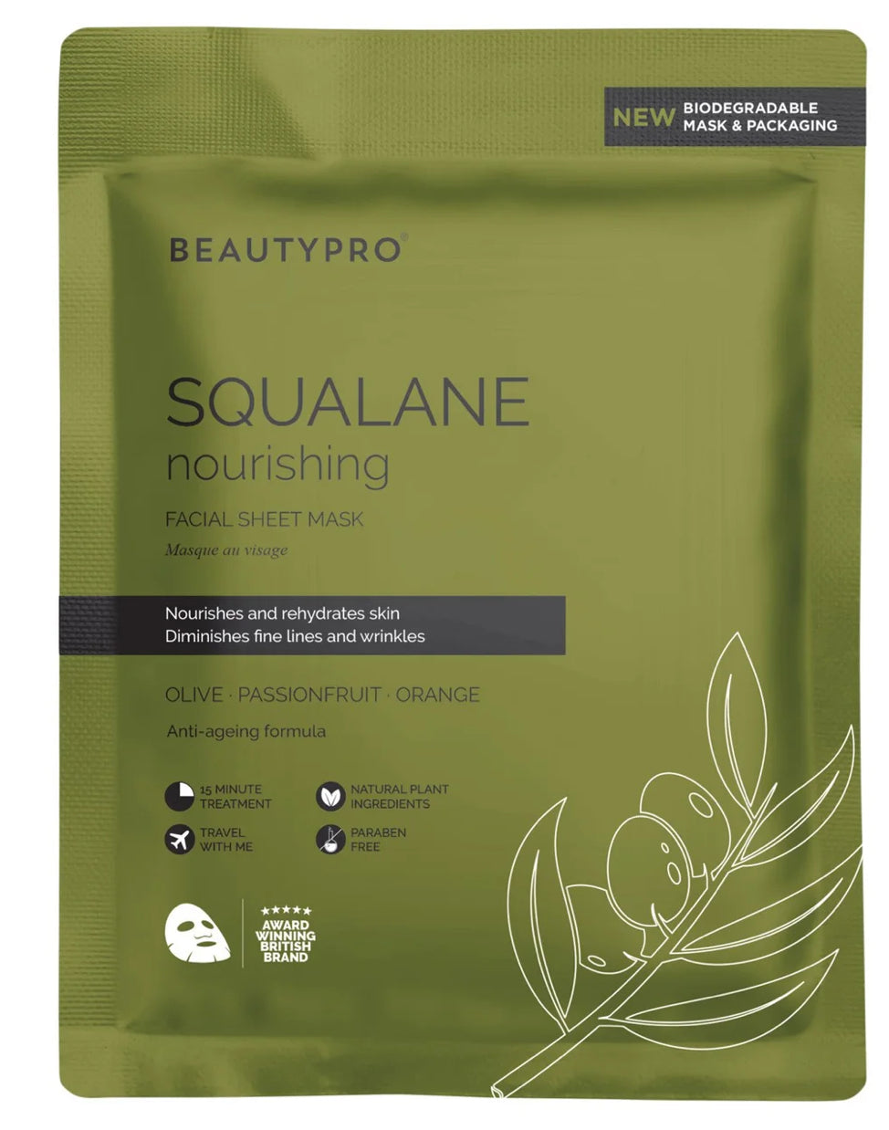 BeautyPro SQUALANE Nourishing Face Sheet Mask