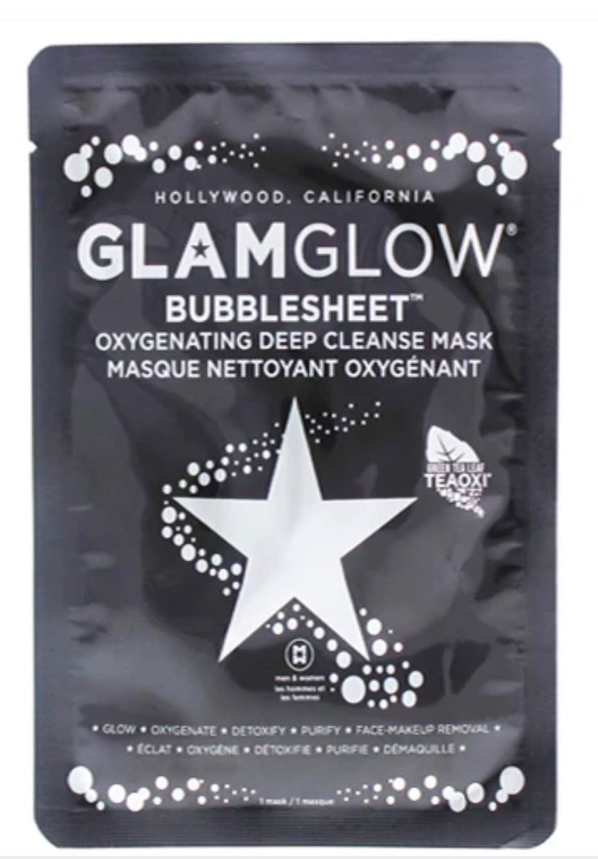 GlamGlow Bubblesheet Oxygenating Deep Cleanse Mask
