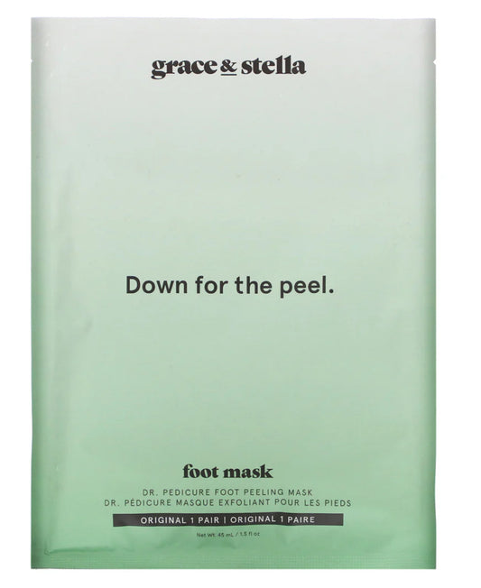 Grace & Stella, Dr. Pedicure Foot Peeling Mask, Original, 1 Pair, 1.5 fl oz (45 ml)