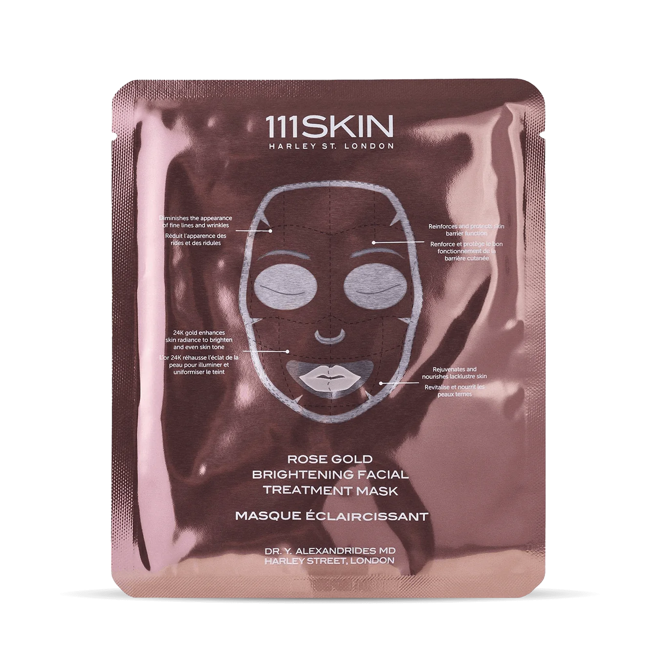 111 SKIN ROSE GOLD BRIGHTENING FACIAL TREATMENT MASK