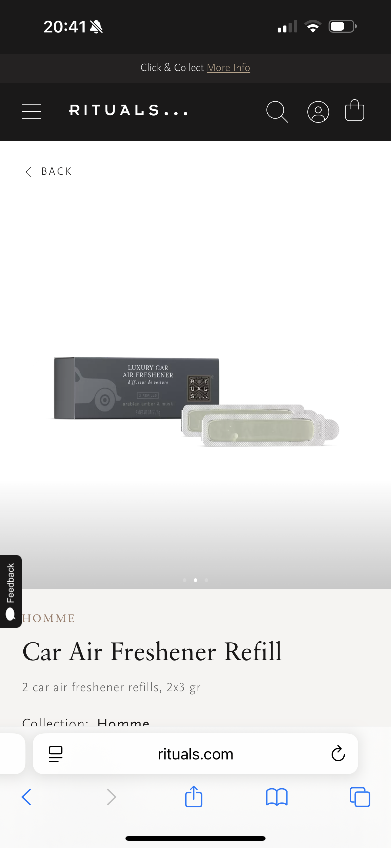 RITUALS Car Air Freshener Refill