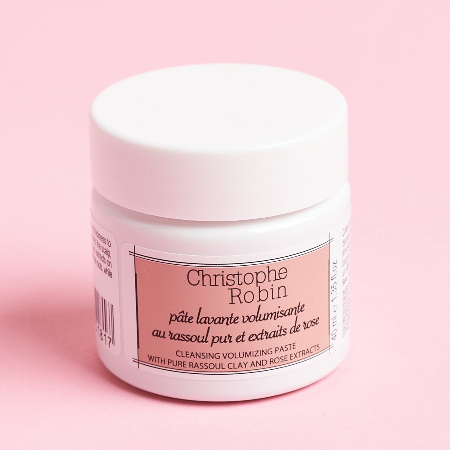 Christophe Robin Cleansing Volumizing Paste with Rassoul Clay and Rose Extracts, 40 ml