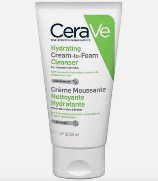 CeraVe Hydrating Cream To Foam Cleanser 50ml