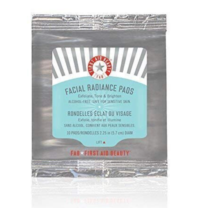 £1 DEALS FAB FIRST AID BEAUTY FACIAL RADIANCE PADS - 10 PADS - TRAVEL SIZE