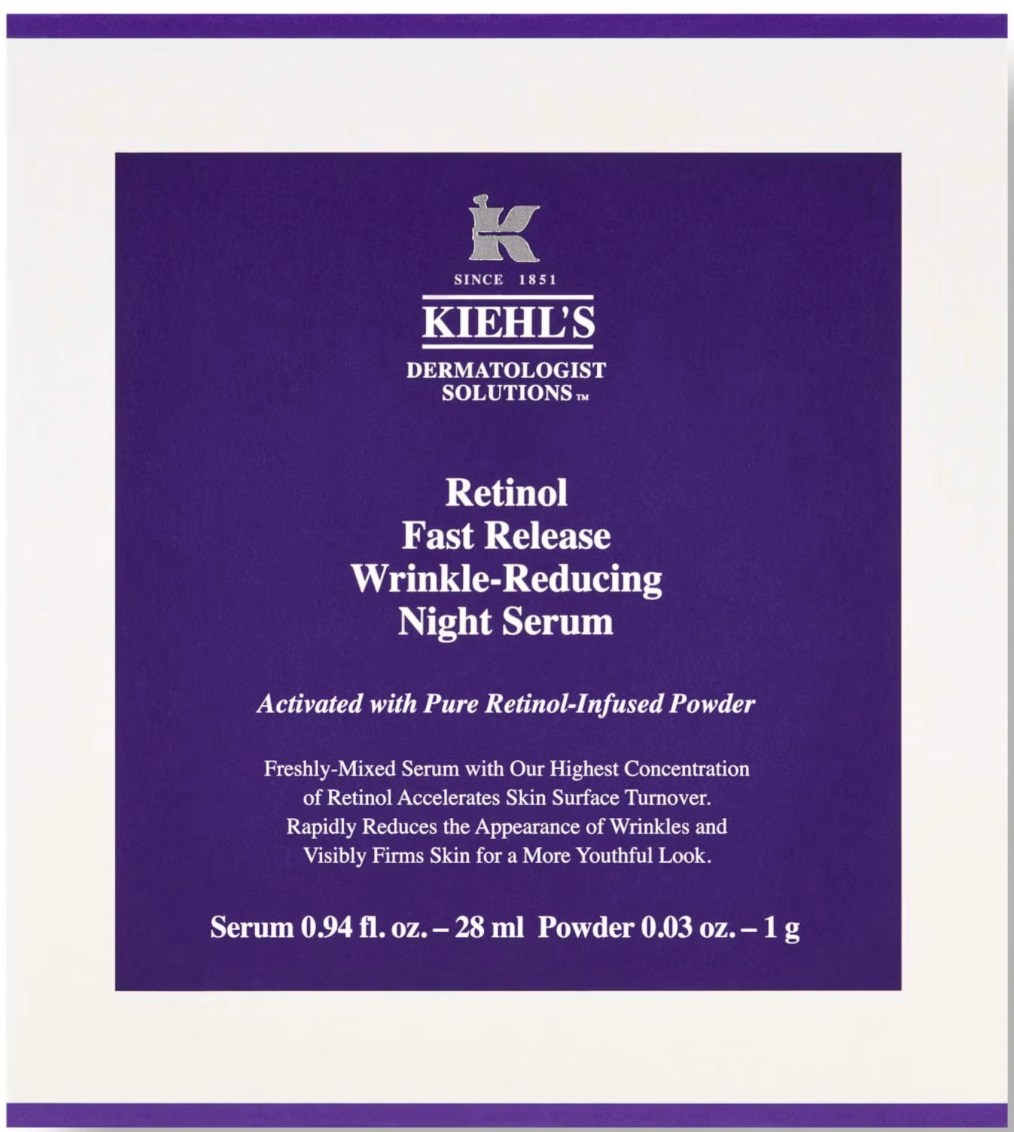 KIEHL'S RETINOL FAST RELEASE WRINKLE-REDUCING NIGHT SERUM 28ML