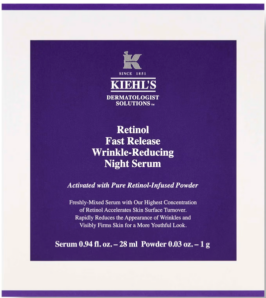 KIEHL'S RETINOL FAST RELEASE WRINKLE-REDUCING NIGHT SERUM 28ML