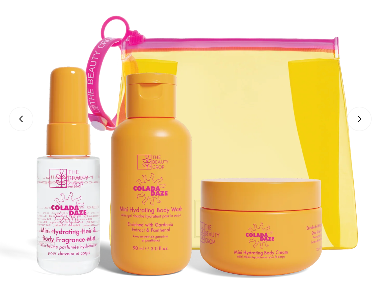 THE BEAUTY CROP Colada Daze Hydrating & Fragrance Mini Body Set