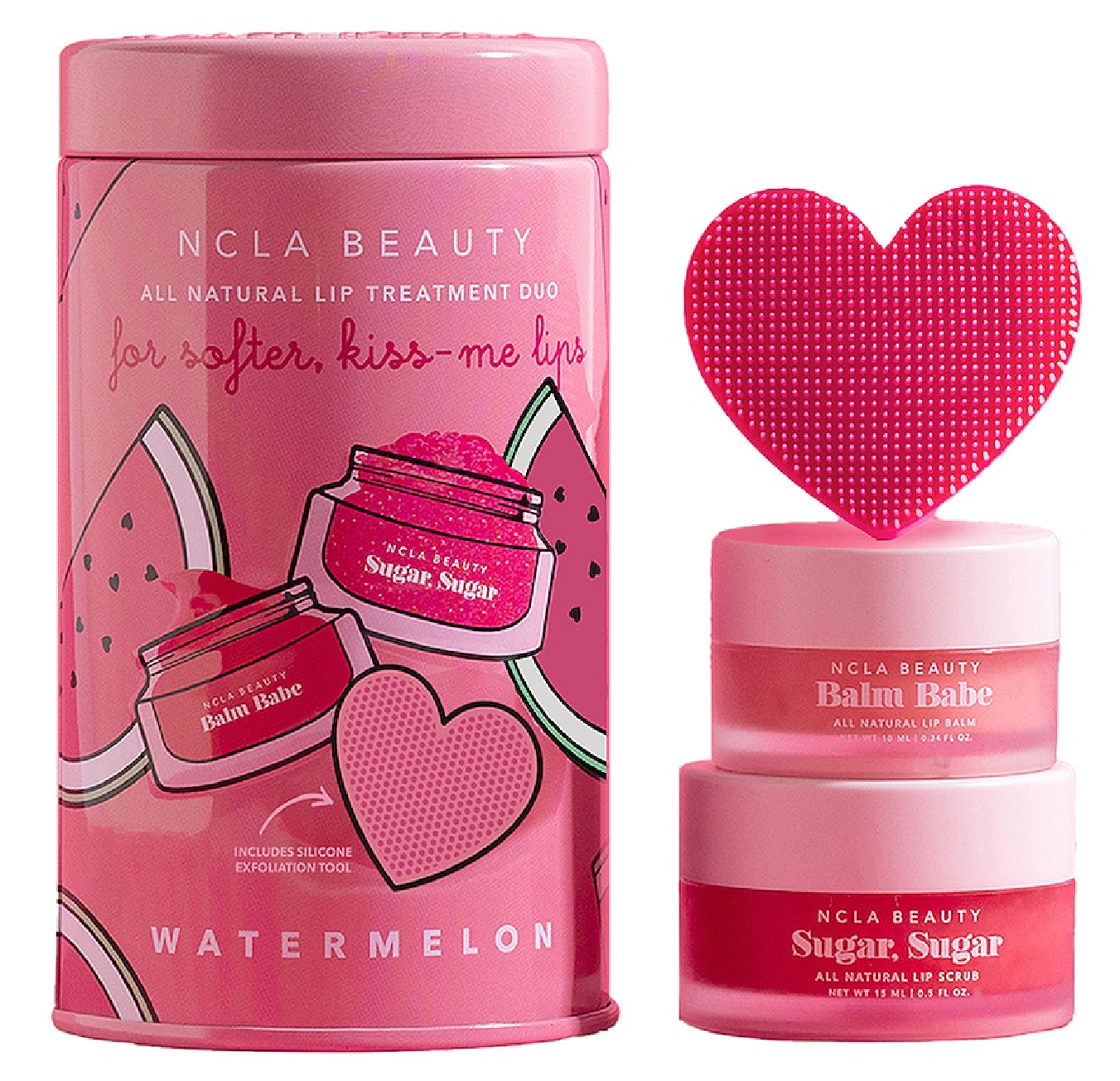 NCLA Beauty Watermelon Lip Care Duo + Lip Scrubber